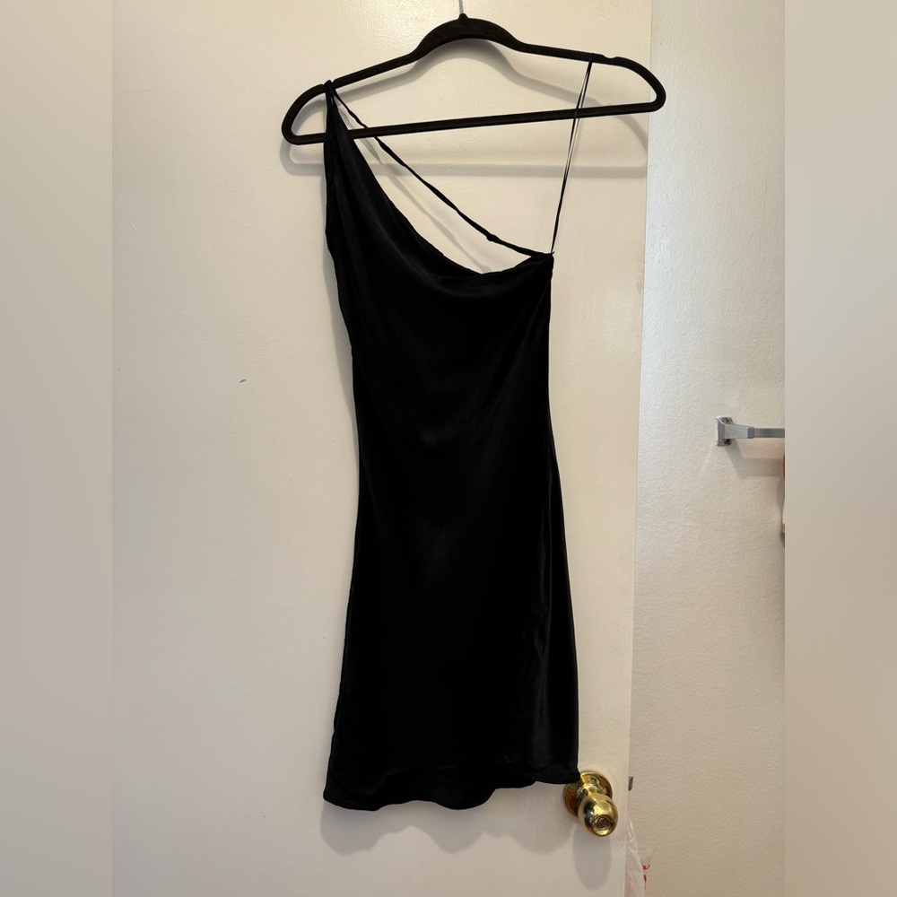Black Zara Dress Viscose Size XS